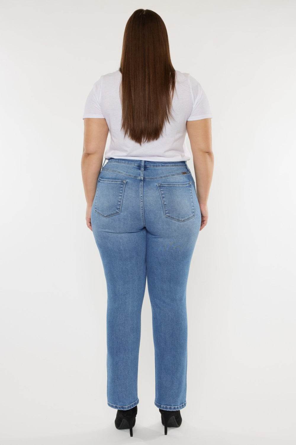 Kancan Full Size Cat's Whiskers High Waist Jeans - DaTrendStore.Com
