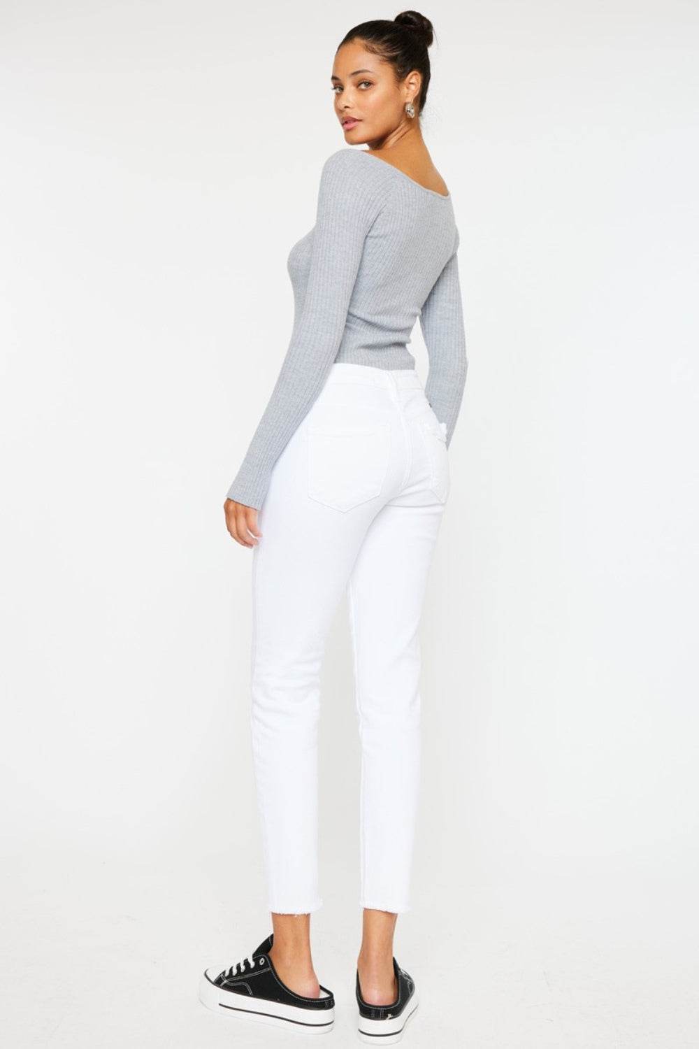 Kancan Mid Rise Ankle Skinny Jeans - DaTrendStore.Com