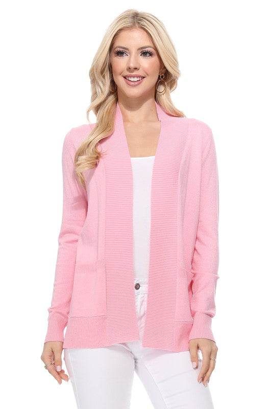 Open Front Shrug Sweater Knit Cardigan - DaTrendStore.Com
