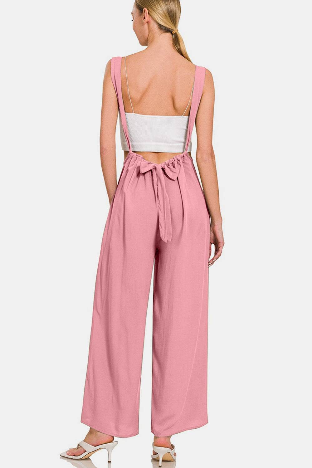 Zenana Pocketed Wide Strap Wide Leg Overalls - DaTrendStore.Com