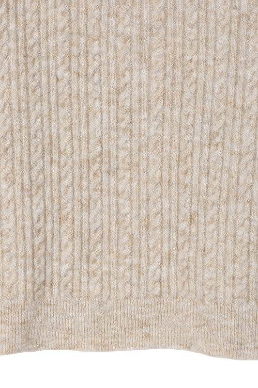 Oversize cable sweater - DaTrendStore.Com