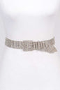 Statement Rhinestone Buckle Chain Belt