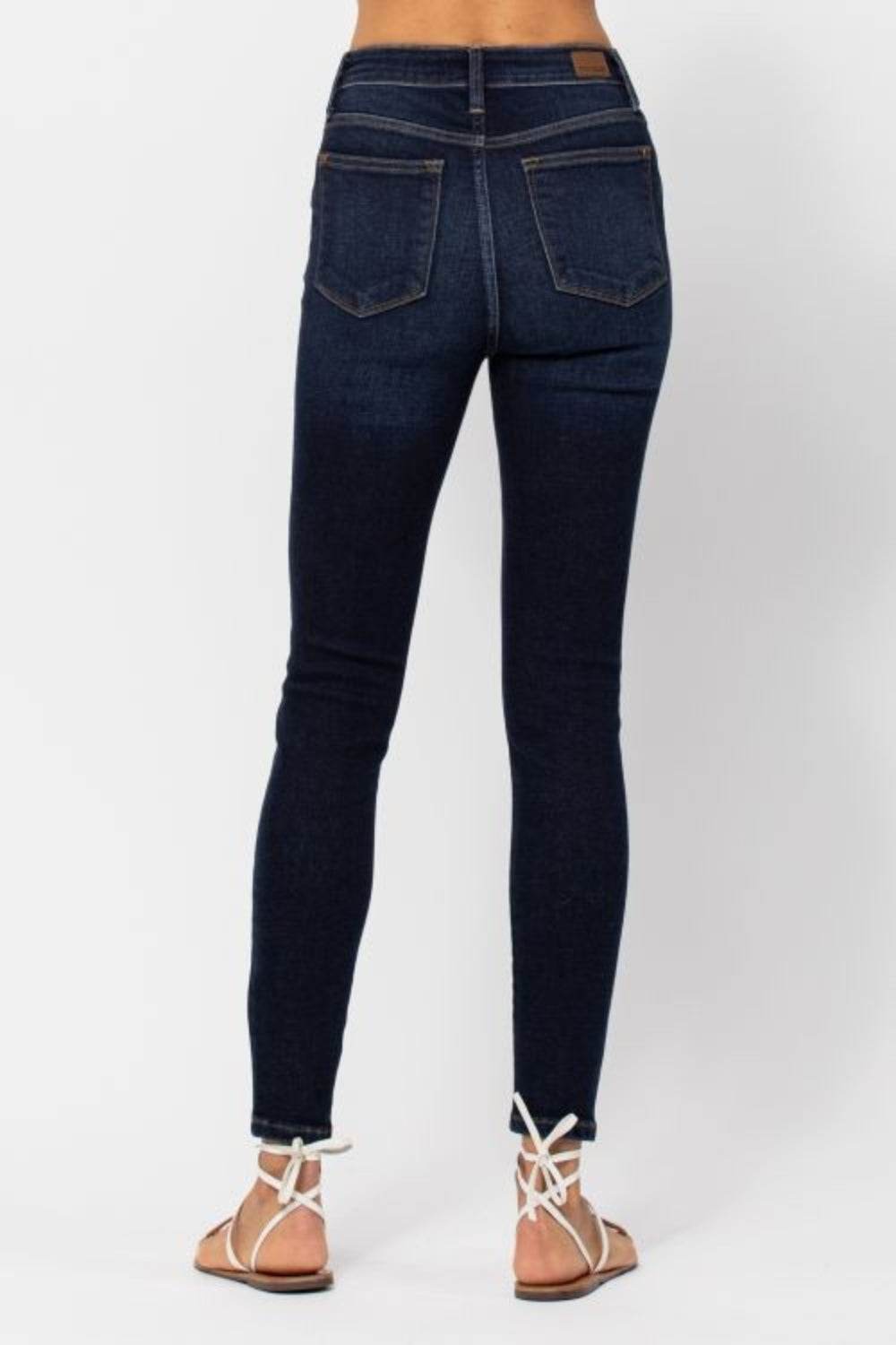 Judy Blue Full Size High Waist Handsand Skinny Jeans - DaTrendStore.Com