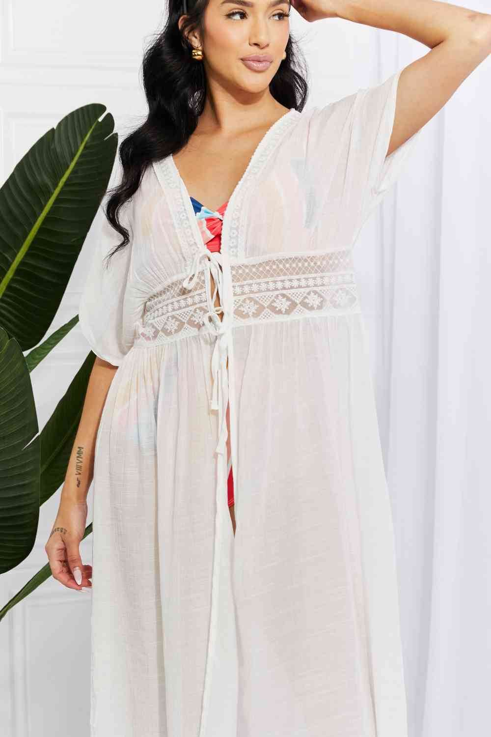Marina West Swim Sun Goddess Tied Maxi Cover-Up - DaTrendStore.Com