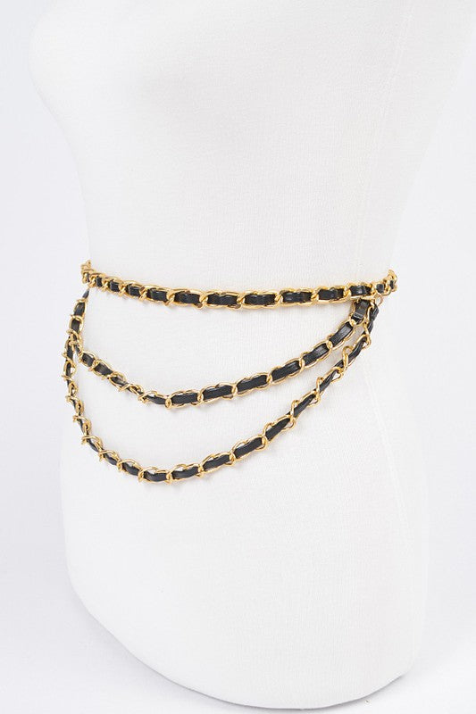 Fashion Layered Chain Belt