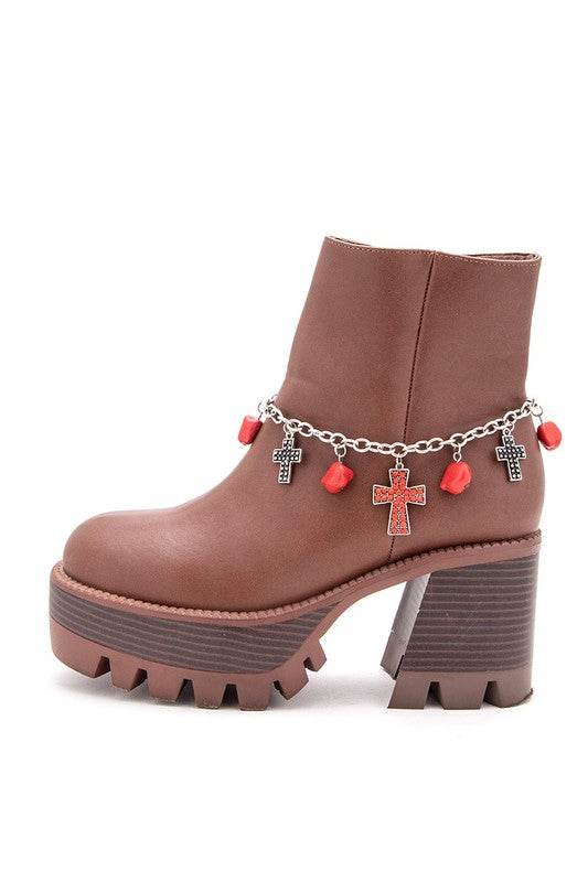 Western Stone Cross Boots Charm - DaTrendStore.Com