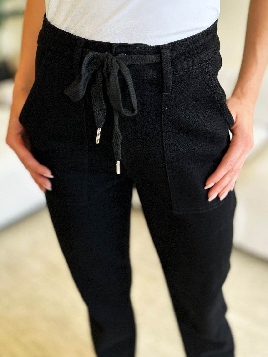 Judy Blue Full Size High Waist Double Roll Cuff Jeans - DaTrendStore.Com