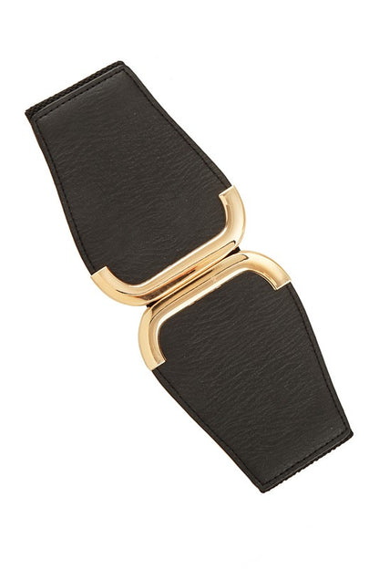 Skinny Metalic Buckle Elastic Belt