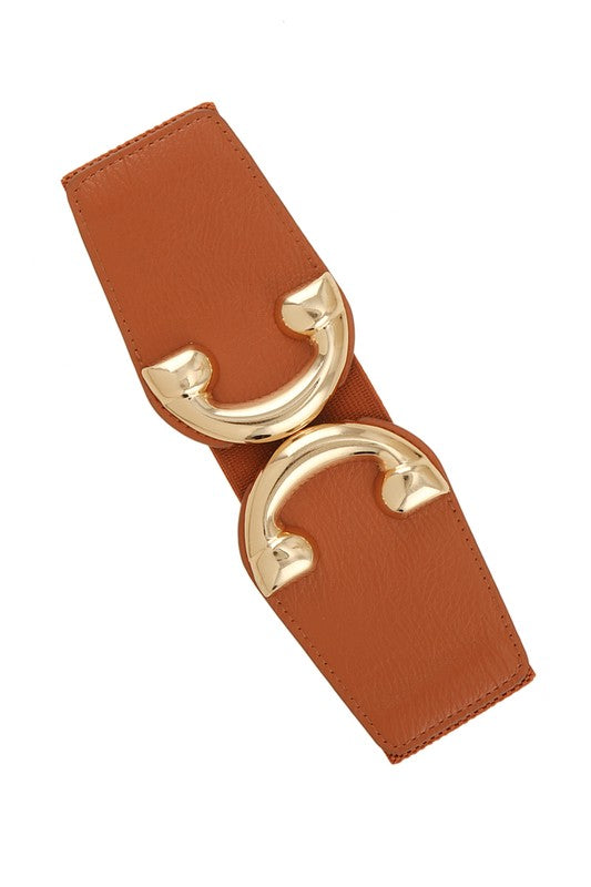 Double C Shaped Buckle Elastic Belt