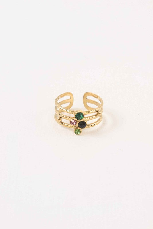 Colorful Bubble Adjustable Ring