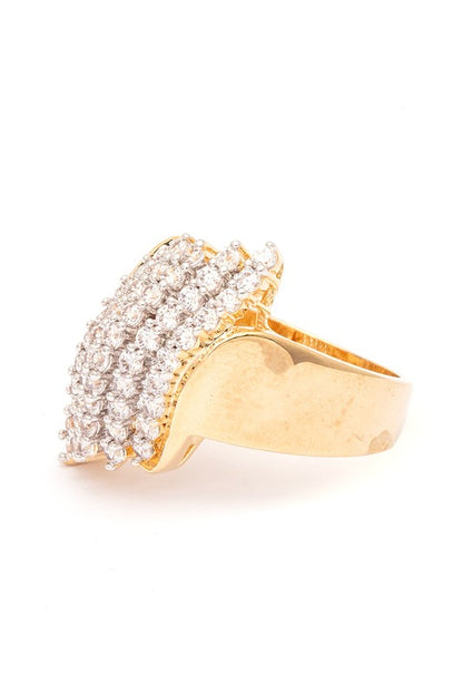 Size 11 Crystal Iconic Ring