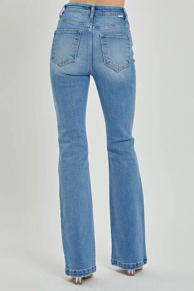 RISEN Full Size High Rise Button Fly Bootcut Jeans - DaTrendStore.Com