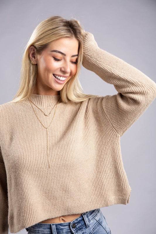 Mock Neck Pullover - DaTrendStore.Com