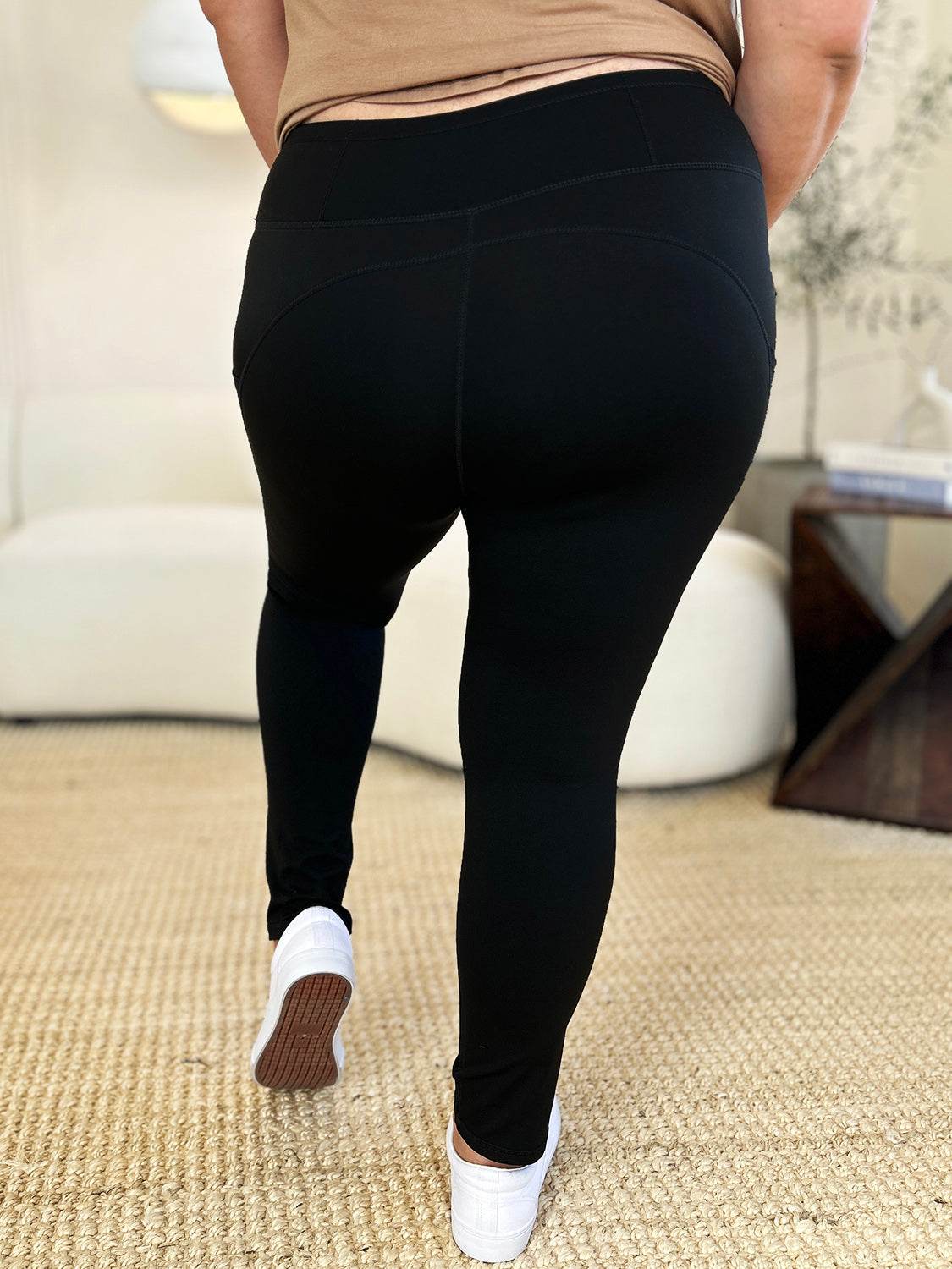 Wide Waistband Sports Leggings - DaTrendStore.Com