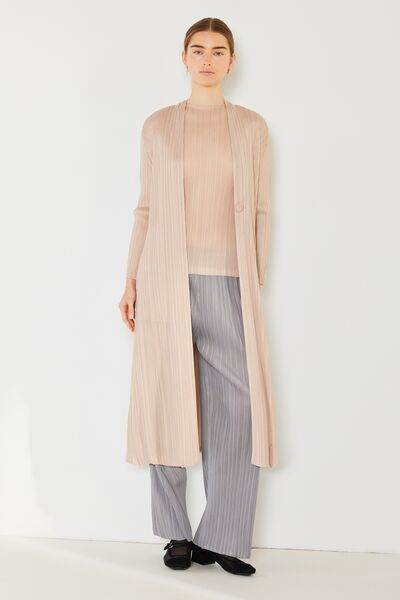 Marina West Swim Pleated Long Sleeve Cardigan - DaTrendStore.Com