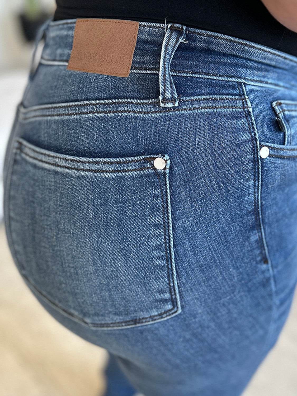 Judy Blue Full Size High Waist Distressed Skinny Jeans - DaTrendStore.Com