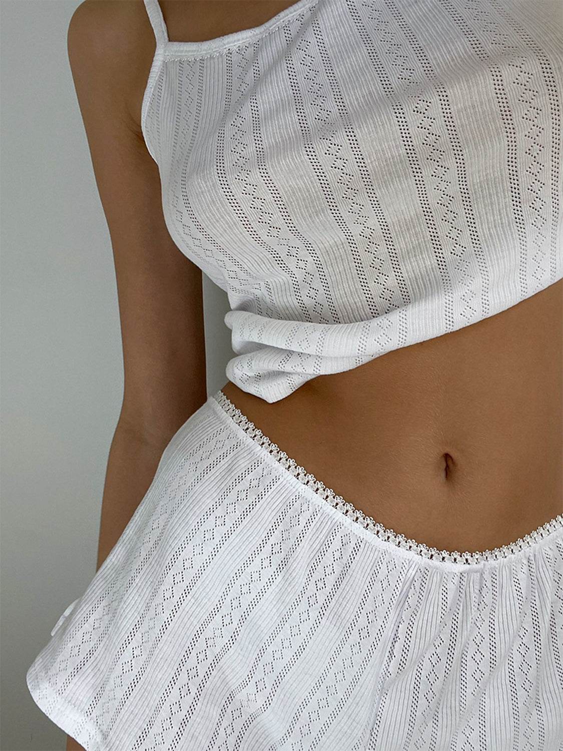 Square Neck Cami and Shorts Set - DaTrendStore.Com