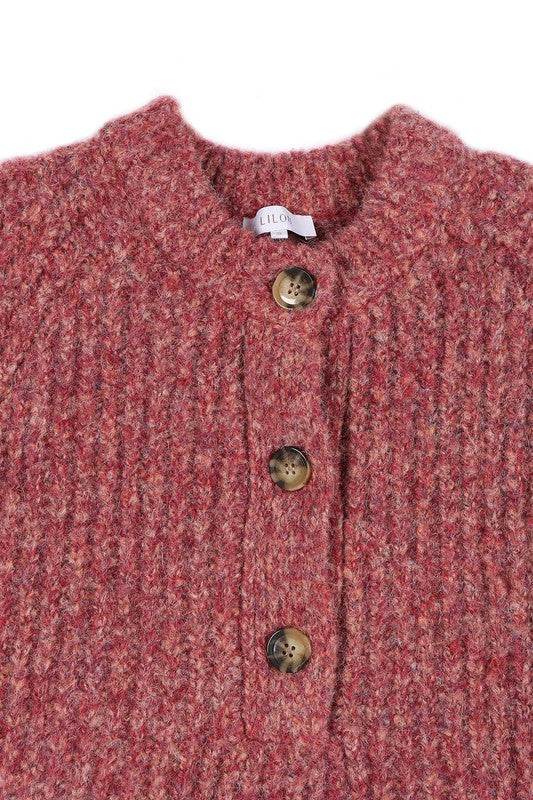 Melange multicolor sweater top - DaTrendStore.Com