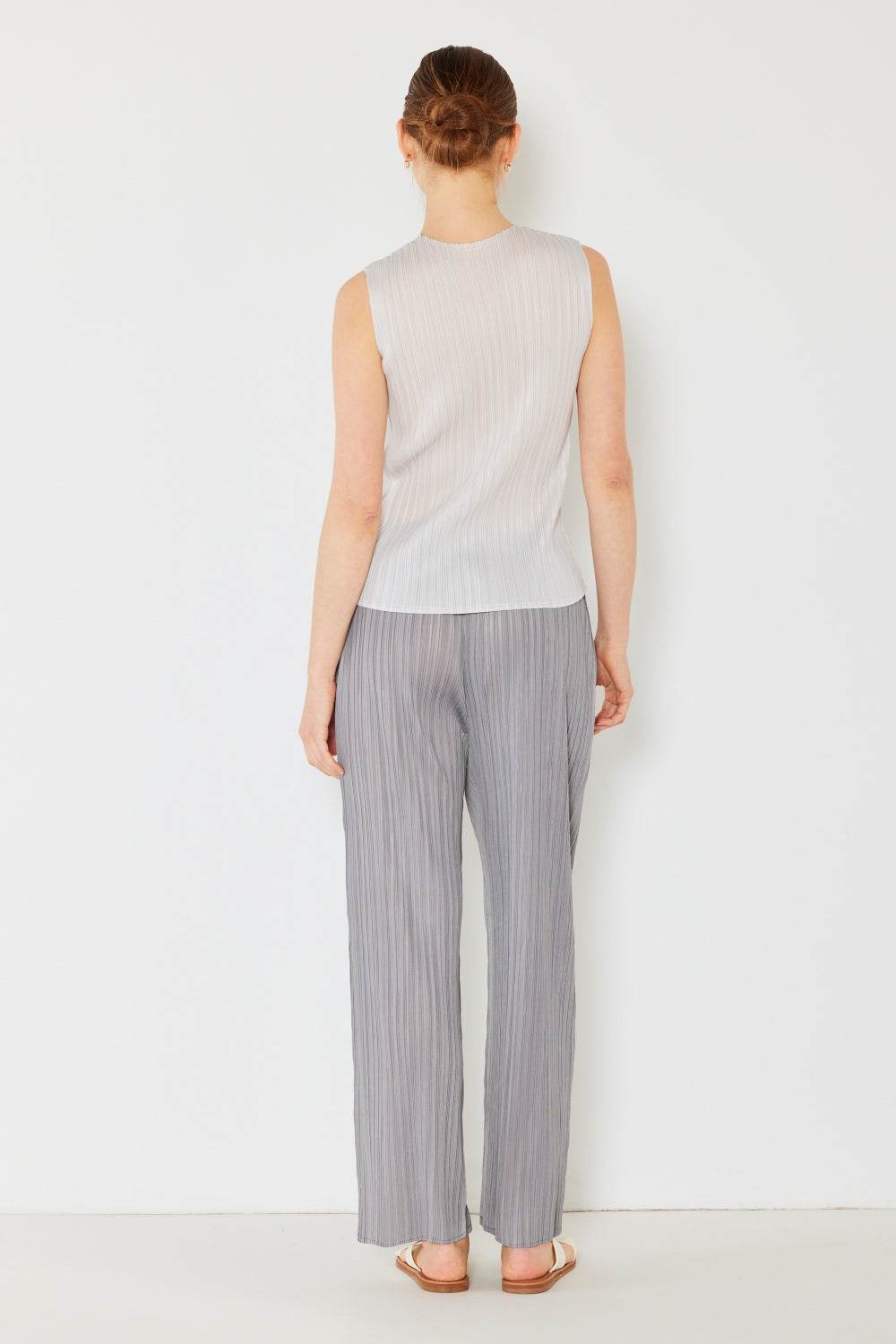 Marina West Swim Pleated Elastic-Waist Straight Pants - DaTrendStore.Com
