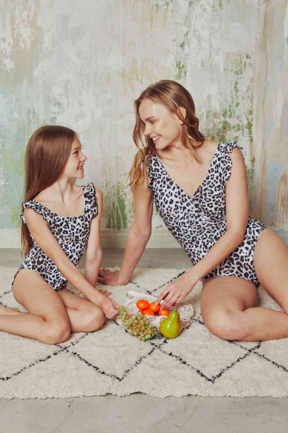 Marina West Swim Full Size Float On Ruffle Faux Wrap One-Piece in Cat - DaTrendStore.Com