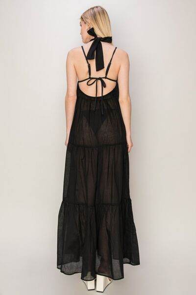 HYFVE Halter Neck Cover Up Maxi Dress - DaTrendStore.Com