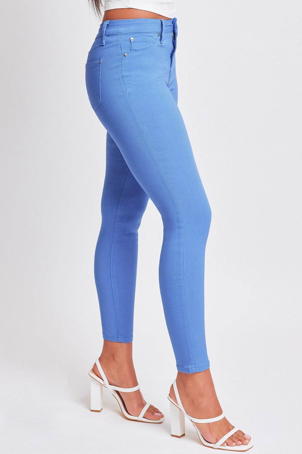 YMI Jeanswear Full Size Hyperstretch Mid-Rise Skinny Pants - DaTrendStore.Com