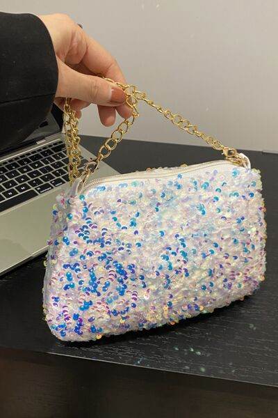 Sequin Removable Strap Shoulder Bag - DaTrendStore.Com