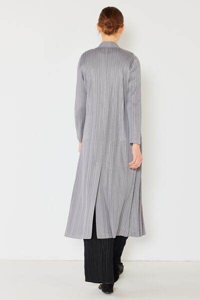 Marina West Swim Pleated Long Sleeve Cardigan - DaTrendStore.Com