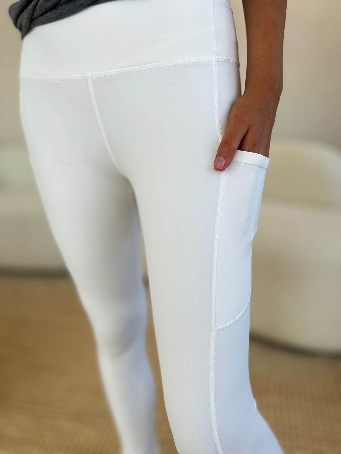 Wide Waistband Sports Leggings - DaTrendStore.Com