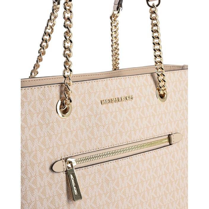 Michael Kors - Michael Kors Medium fornt zip Chain Tote Bag 35R3GTTT2V BUFF - DaTrendStore.Com