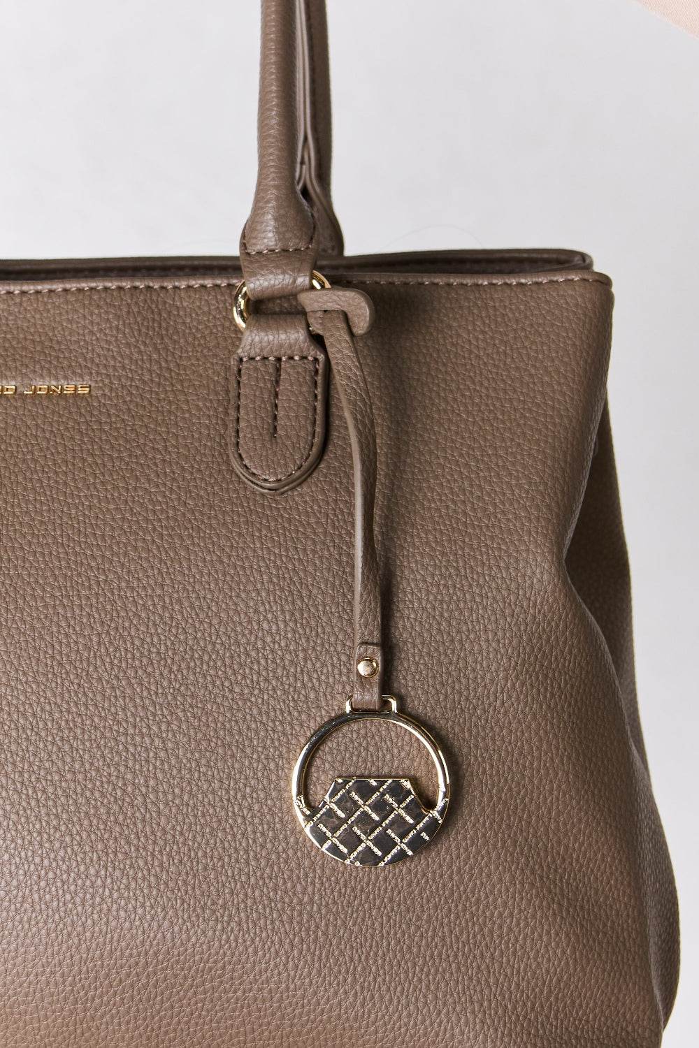 David Jones Structured Leather Handbag - DaTrendStore.Com