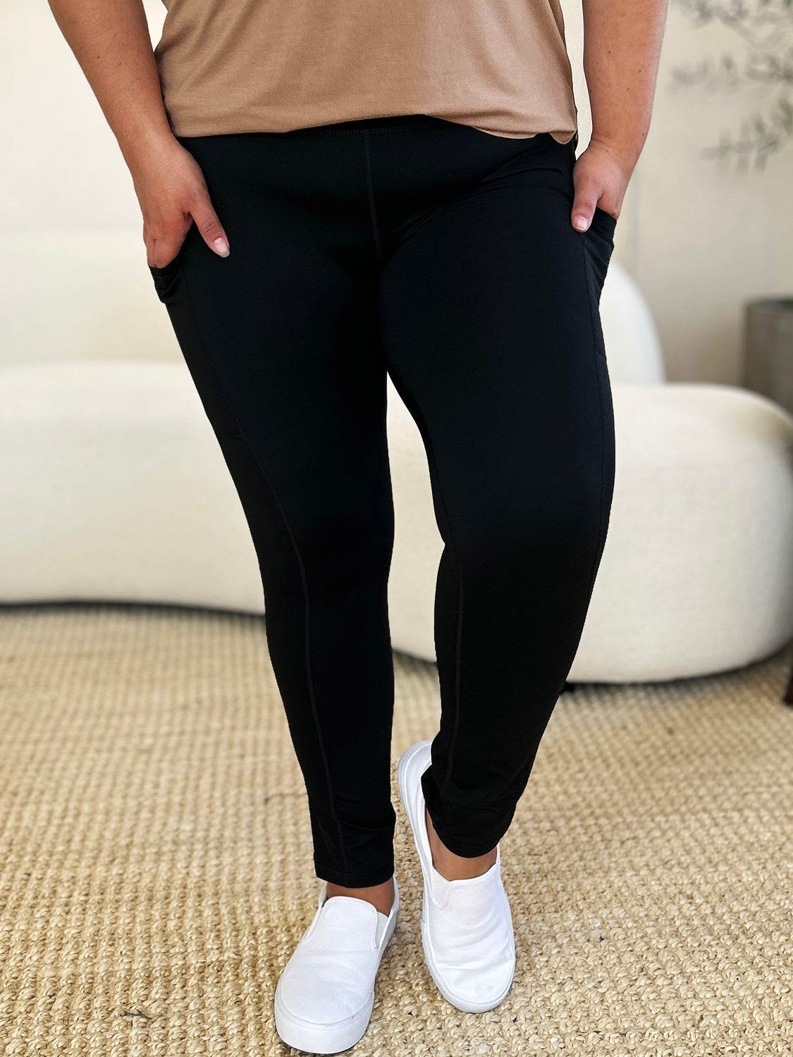 Wide Waistband Sports Leggings - DaTrendStore.Com