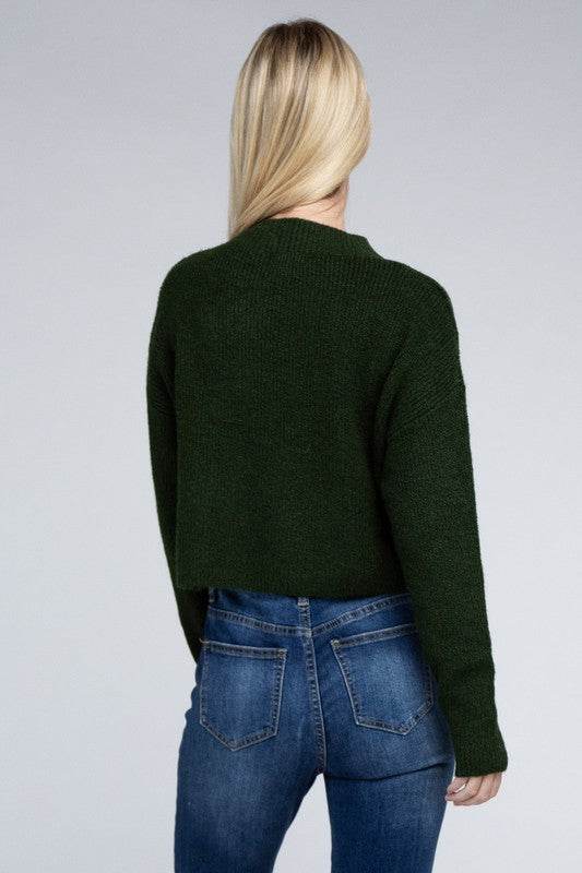Mock Neck Pullover - DaTrendStore.Com