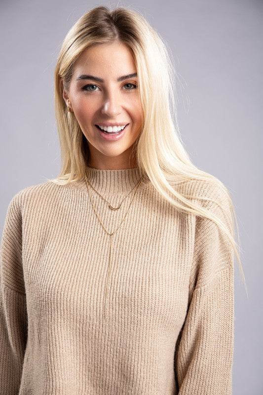 Mock Neck Pullover - DaTrendStore.Com