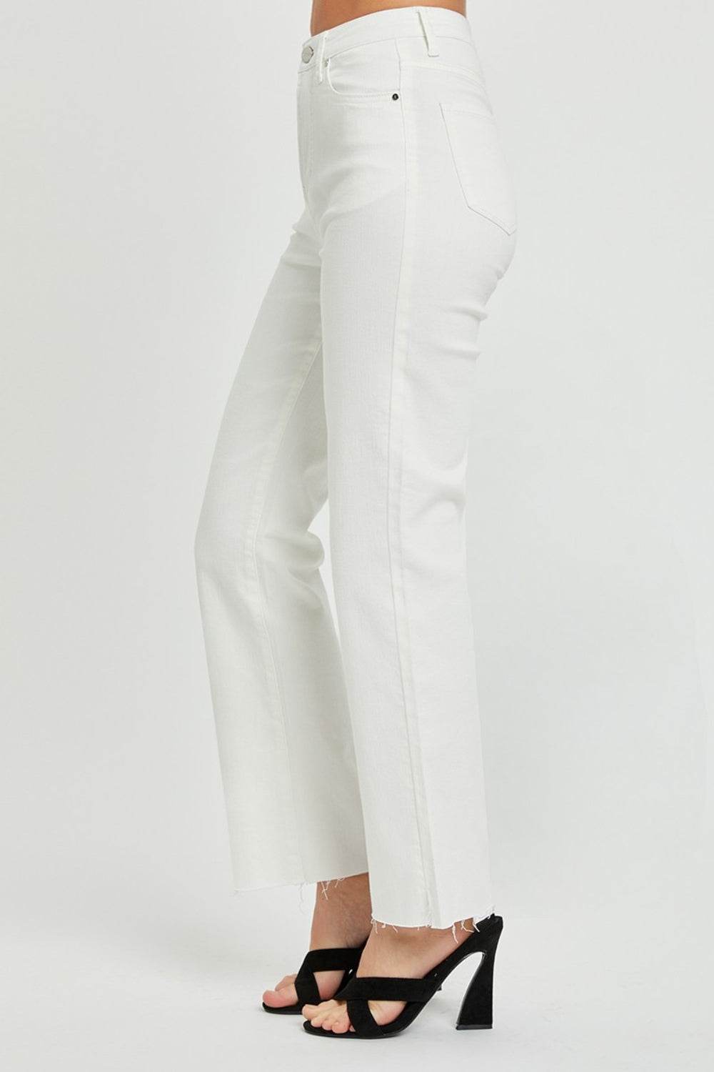 RISEN Full Size High Rise Tummy Control Straight Jeans - DaTrendStore.Com