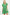 Umgee Puff Sleeve Tiered Babydoll Dress - Green