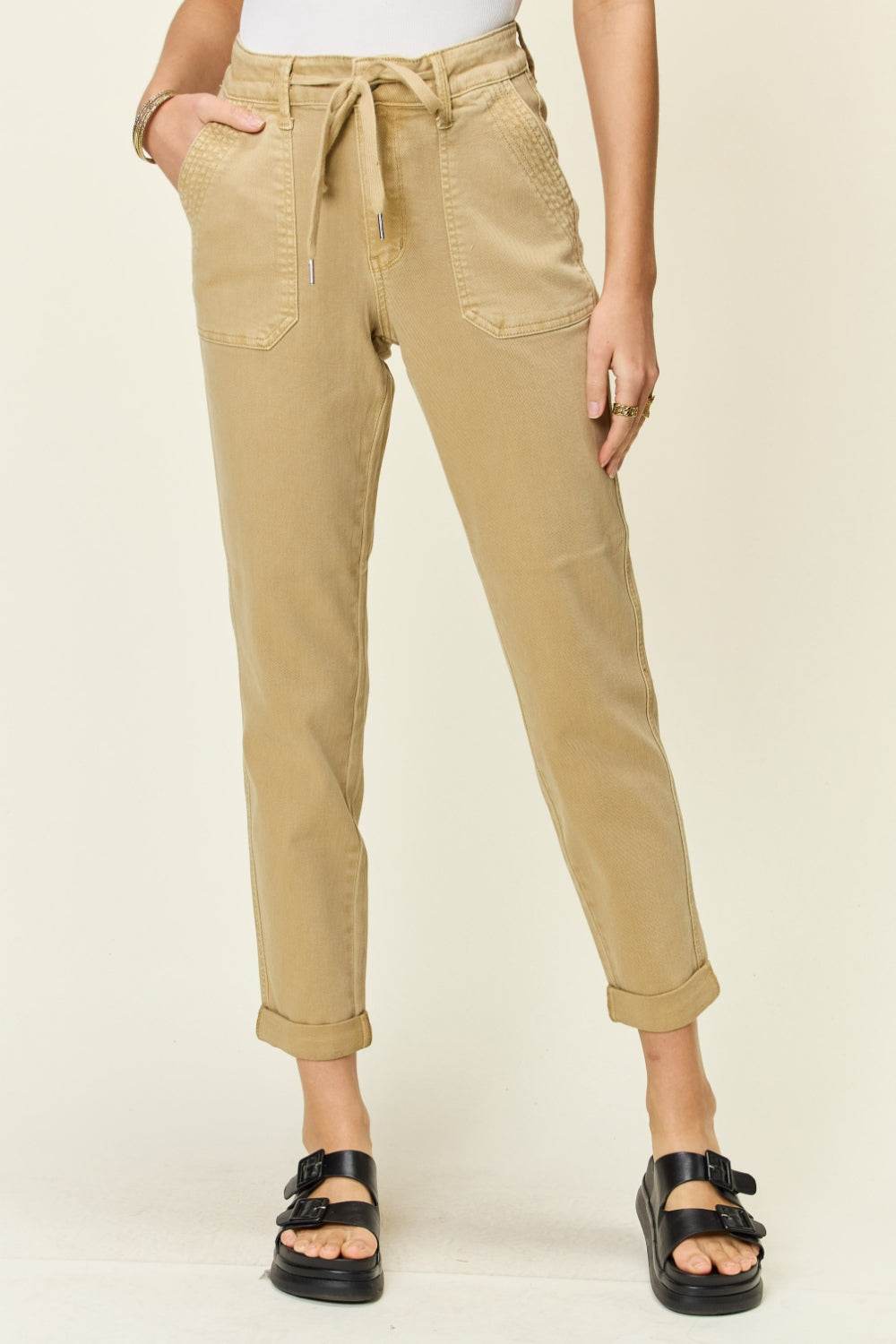 Judy Blue Full Size High Waist Jogger Jeans - DaTrendStore.Com