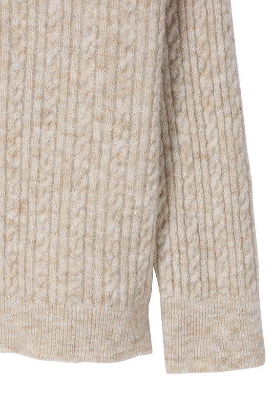 Oversize cable sweater - DaTrendStore.Com