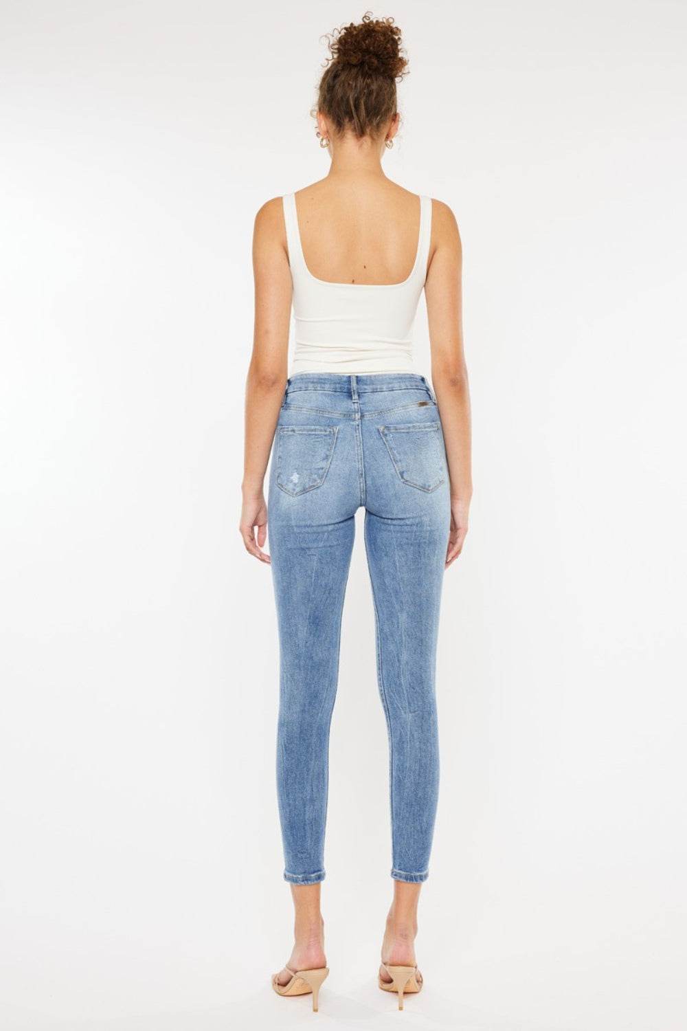 Kancan High Waist Cat's Whiskers Skinny Jeans - DaTrendStore.Com