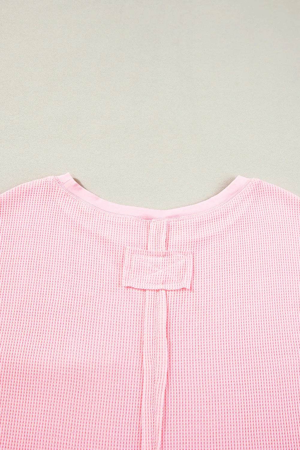 Waffle-Knit Half Sleeve Top and Shorts Set - DaTrendStore.Com