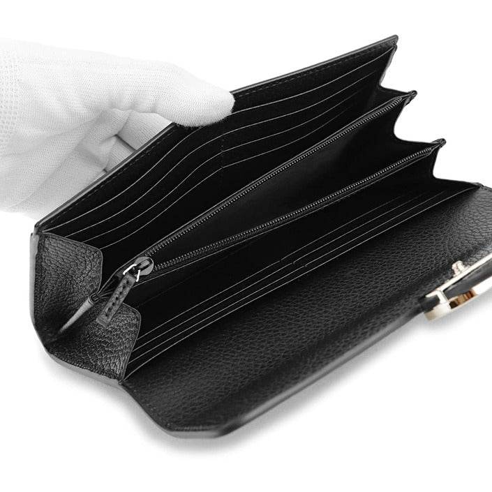 Gucci - Gucci Leather Interlocking wallet black - DaTrendStore.Com