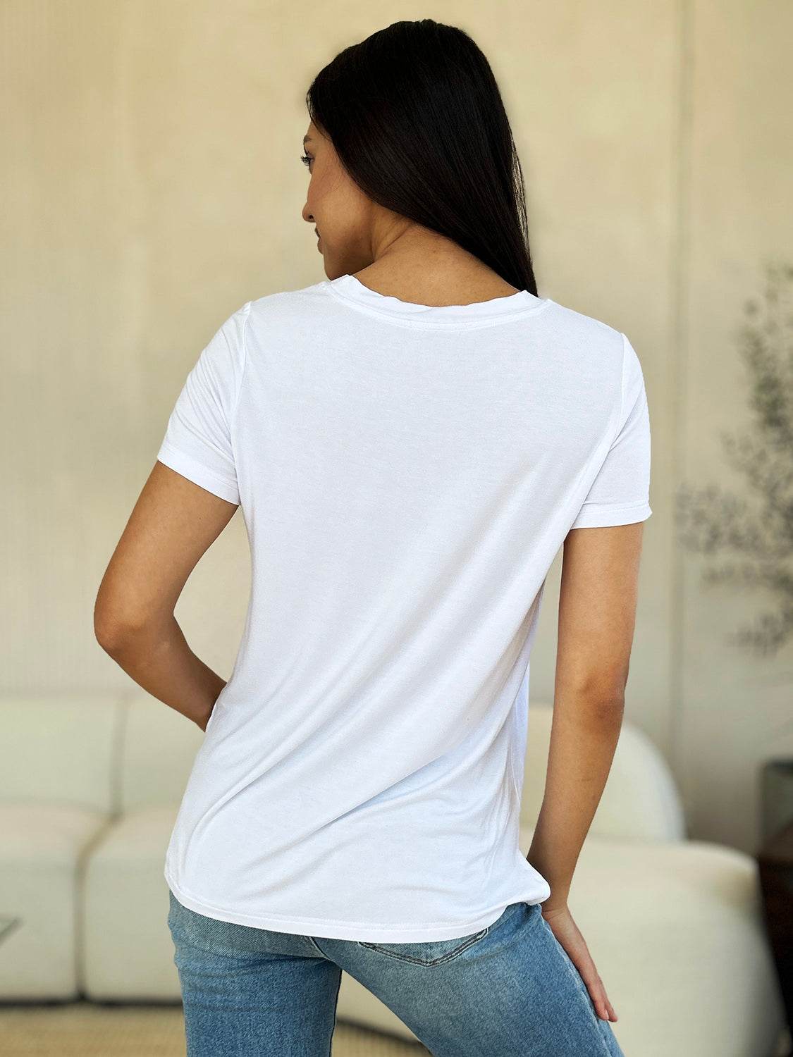 Basic Bae Full Size Round Neck Short Sleeve T-Shirt - DaTrendStore.Com