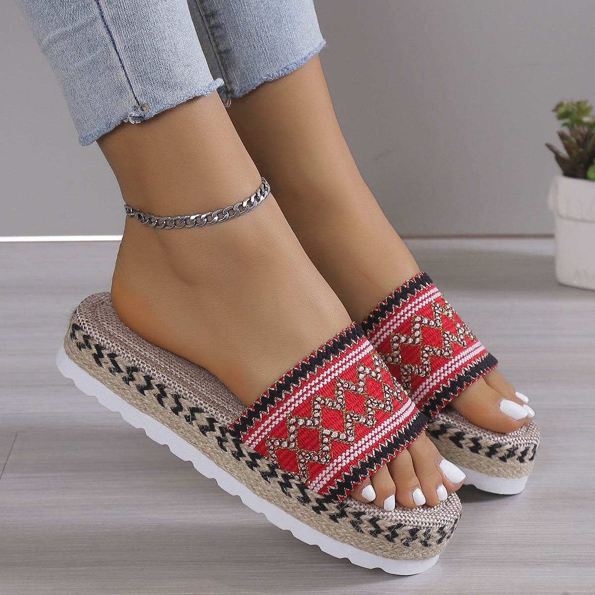 Open Toe Platform Sandals - DaTrendStore.Com