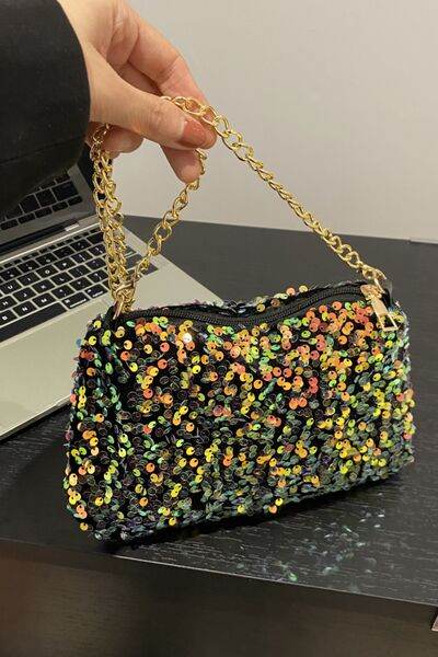 Sequin Removable Strap Shoulder Bag - DaTrendStore.Com