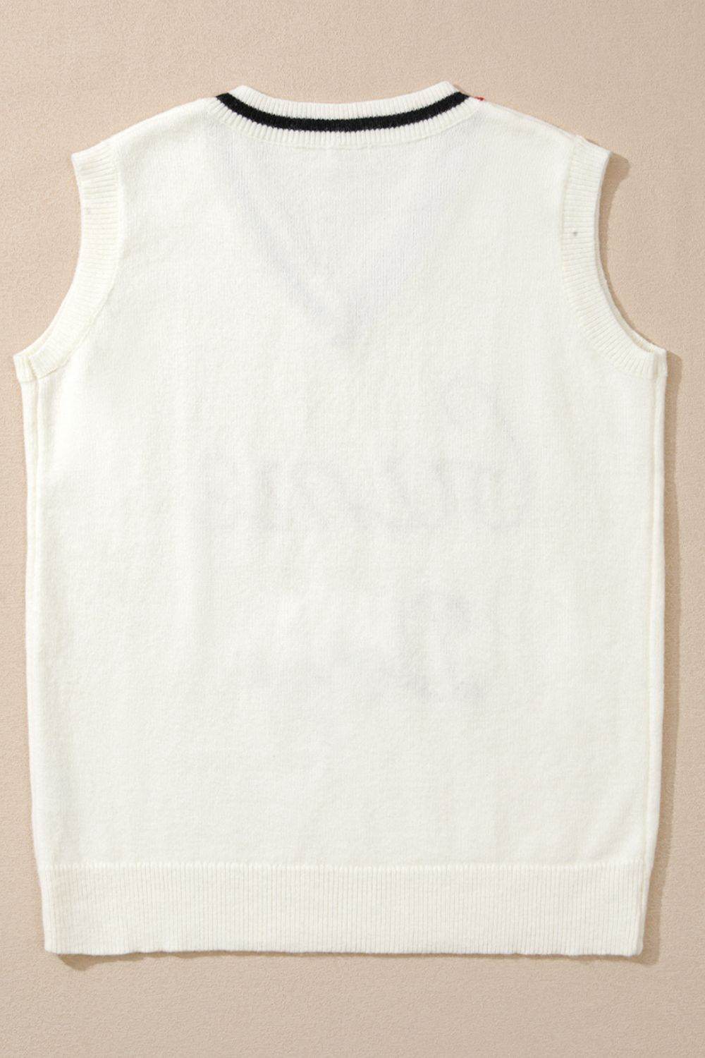 GAME DAY V-Neck Sweater Vest - DaTrendStore.Com