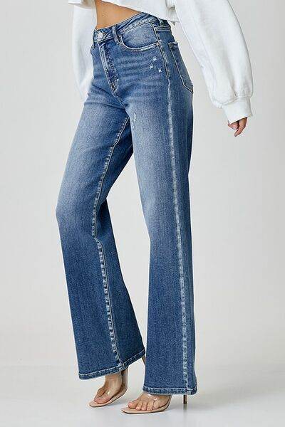 RISEN High Waist Jeans with Pockets - DaTrendStore.Com