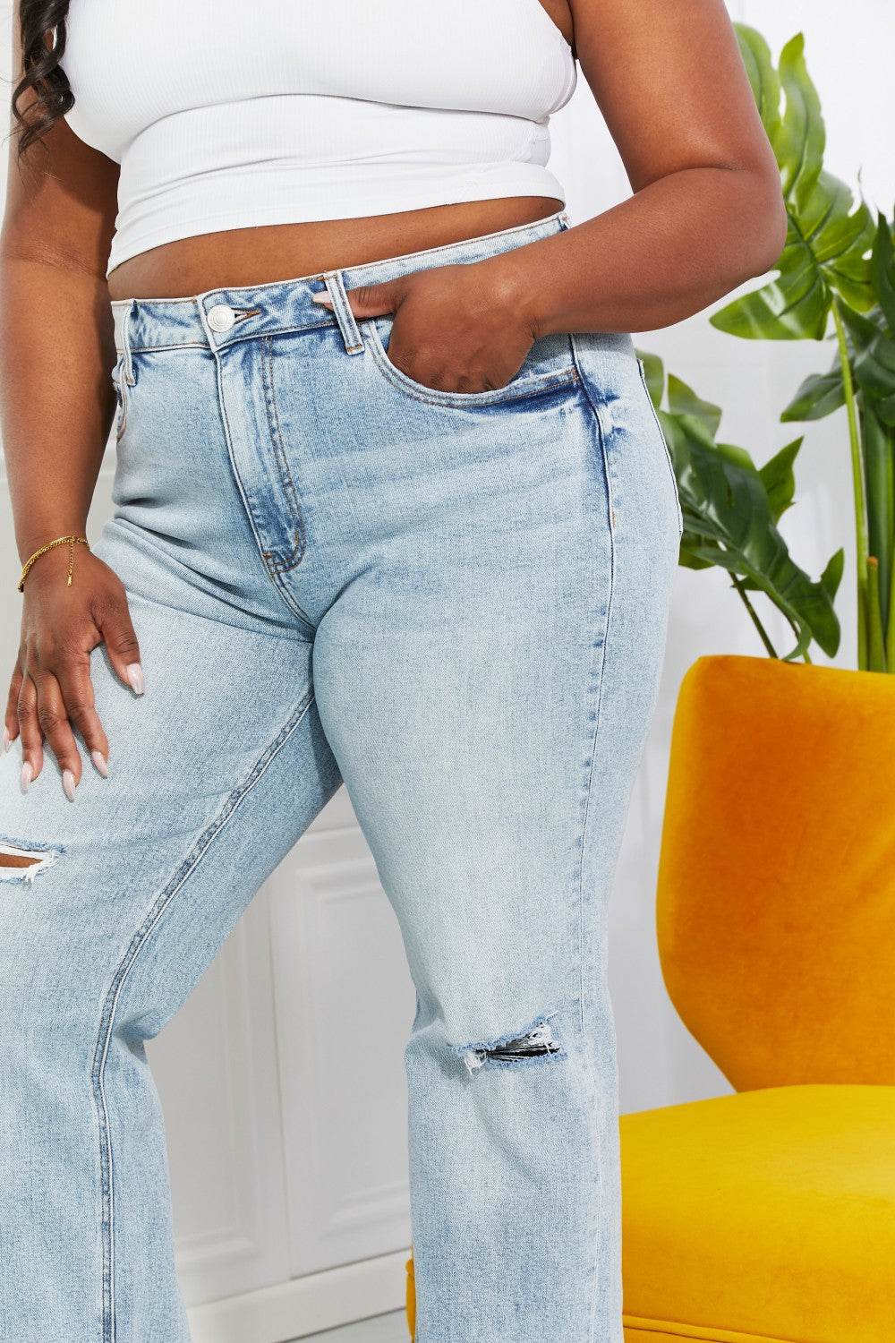 Vervet by Flying Monkey Full Size Allie 90's Dad Jean - DaTrendStore.Com