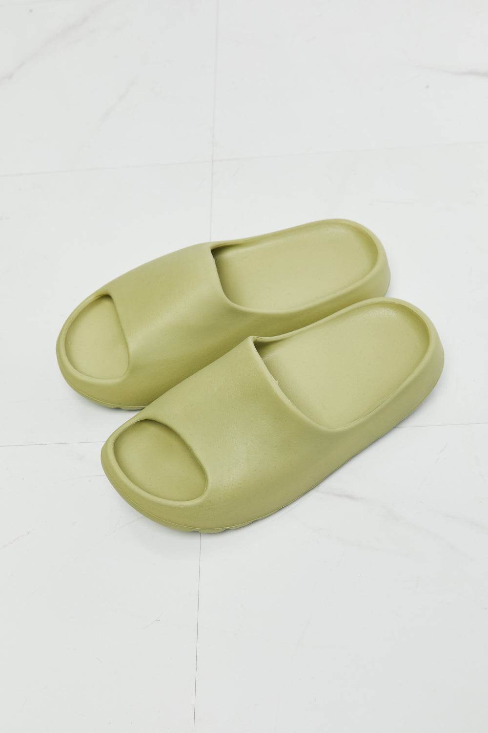 NOOK JOI In My Comfort Zone Slides in Green - DaTrendStore.Com