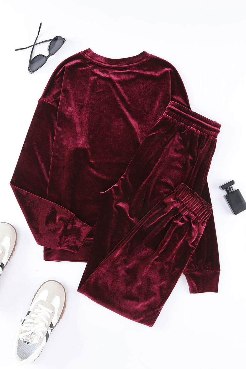 Long Sleeve Top and Pants Lounge Set - DaTrendStore.Com