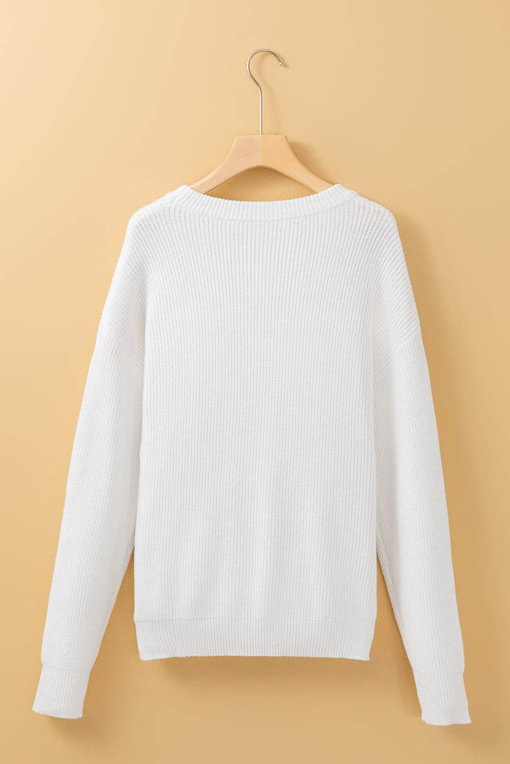HELLO PUMPKIN Round Neck Long Sleeve Sweater - DaTrendStore.Com